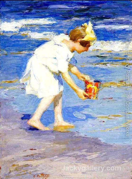 Brighton Beach by Edward Henry Potthast paintings reproduction
